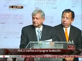 "Sí, vamos a impugnar la elección": López Obrador
