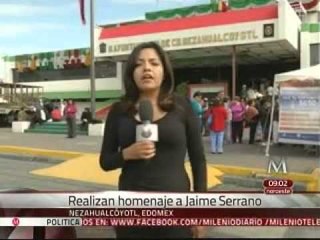 Rinden homenaje a Serrano Cedillo en Neza; no asisten hijos