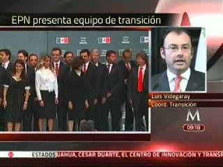 Trabajará equipo de transición de Peña Nieto en tres ejes