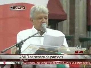 Anuncia AMLO su separación de las izquierdas