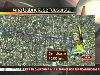 Le cuesta seis kilómetros, error de locación a Ana Gabriela Guevara