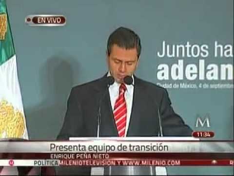 Nombra Peña coordinadores en equipo de transición