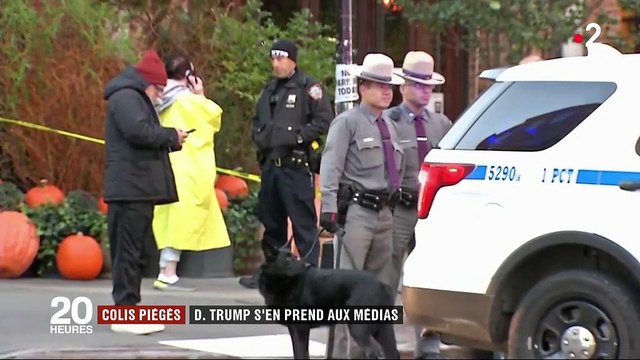Colis piégés : Donald Trump s'en prend aux médias