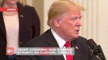 Trump Strongly Condemns Mail Bombs