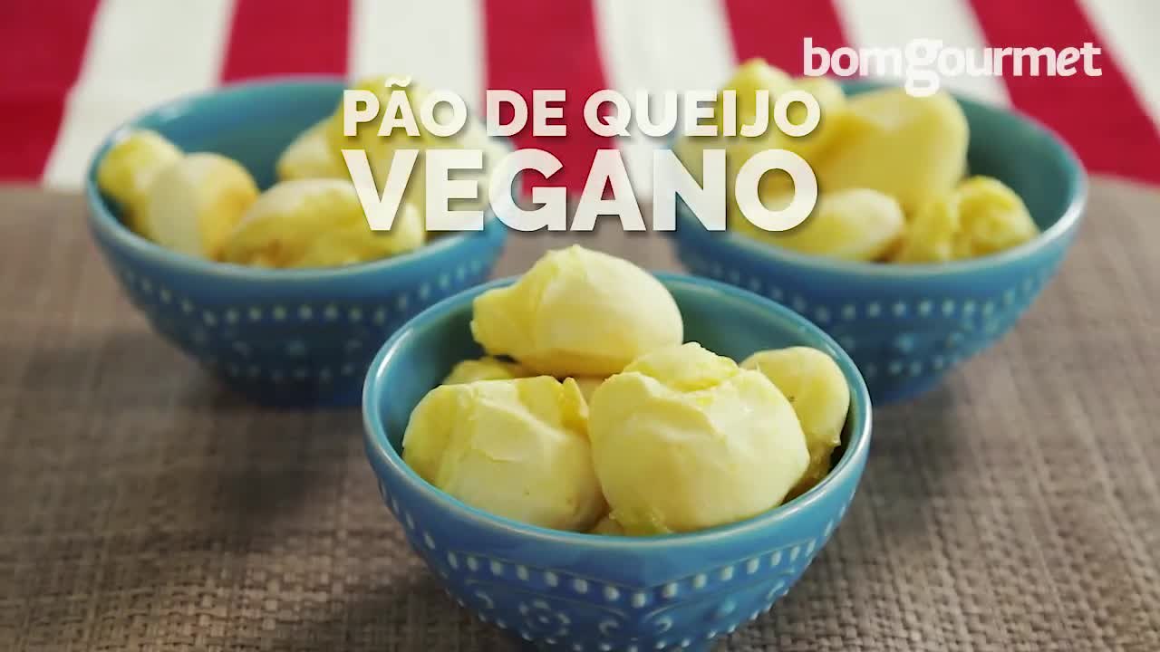 Receita de pão de queijo vegano