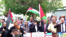 Lübnan'da, açlık grevindeki Filistinli tutuklulara destek gösterisi - BEYRUT