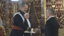 Spain's King Felipe VI welcomes 7 new ambassadors to Madrid