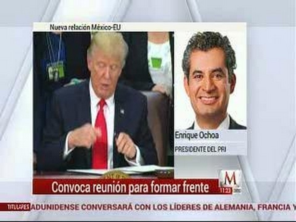 PRI convoca a partidos a frente común contra Trump