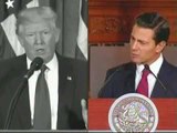 Comparación entre las declaraciones de Donald Trump y Enrique Peña Nieto