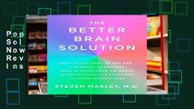 Popular Better Brain Solution: How to Start Now--at Any Age--to Reverse and Prevent Insulin