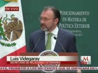 Videgaray: Iniciaremos diálogo con nuevo gobierno de EU con objetivos precisos