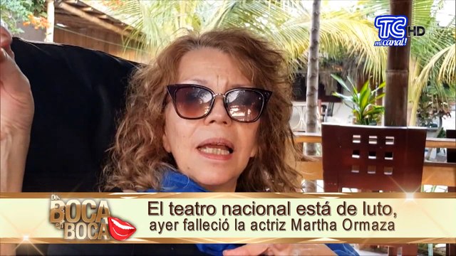 El teatro nacional está de luto, ayer falleció la actriz Martha Ormaza