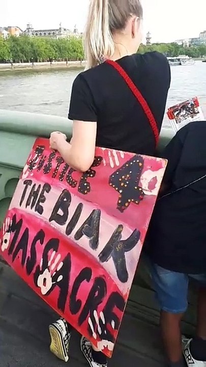 Live from London with love to Biak..Twenty years ago on July 6th,1998 the Indonesian military opened fire on West Papuans in Biak as they were peacefully gath