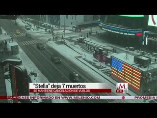 La tormenta invernal "stella" dejó 7 muertos a su paso por EU y Canadá