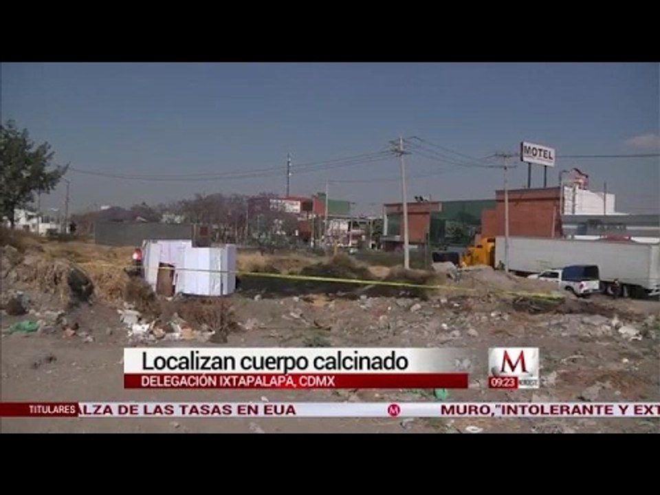 Encuentran cuerpo de un hombre calcinado en Iztapalapa