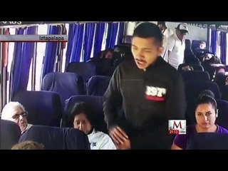 Difunden video de asalto en transporte público de Iztapalapa