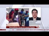 Normalistas de Oaxaca toman la caseta de cobro de Huitzo