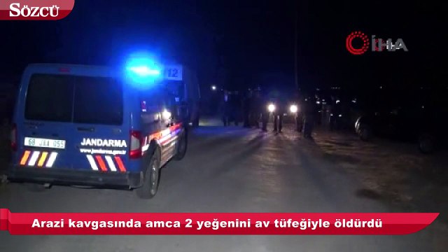 Amca 2 yeğenini öldürdü