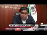 Miguel Barbosa y 11 senadores, se unen a campaña de Delfina Gómez