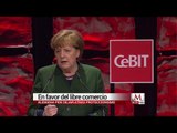 Angela Merkel: Alemania está a favor de libre comercio