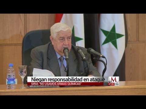 Gobierno Sirio niega uso de armas químicas contra civiles o militantes del Estado Islámico