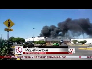 En Guanajuato se registra incendio en fábrica de calzado
