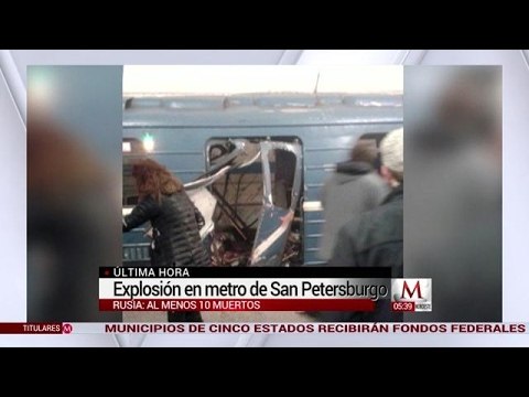 Explosiones en metro de San Petersburgo dejan al menos 10 muertos