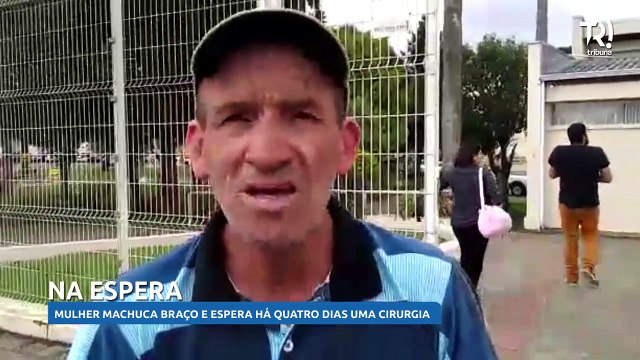 Mulher machuca o braço e espera há quatro dias cirurgia