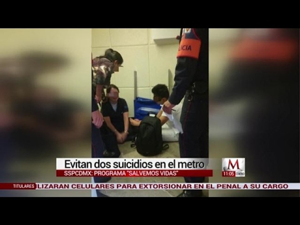 Gracias a programa "Salvemos Vidas" de la CdMx, se evitaron 2 suicidios en el metro