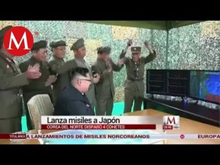 Corea del Norte lanza 4 cohetes a Japón