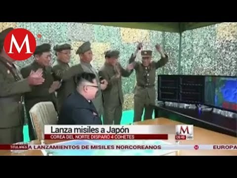 Corea del Norte lanza 4 cohetes a Japón