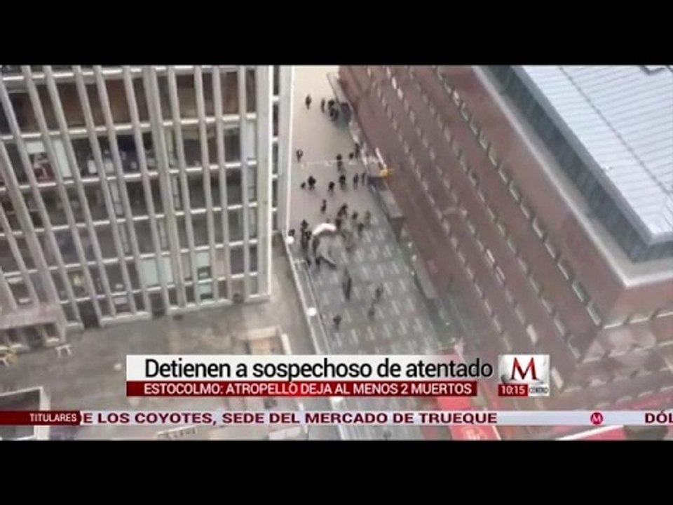 Detienen a sospechoso de atentado en Estocolmo