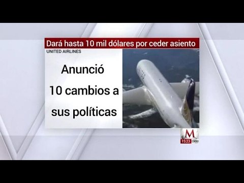 United Airlines dará hasta 10 mil dólares por ceder asiento