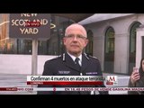 Confirman 4 muertos en ataque terrorista en Londres