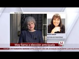 Theresa May convoca a elecciones anticipadas