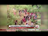 Cae autobús a barranco y deja 26 muertos en Filipinas
