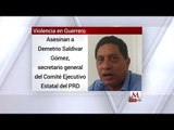 Asesinan en Guerrero a Demetrio Saldivar, secretario general del Comité Ejecutivo Estatal del PRD