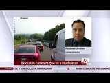 En Chiapas campesinos bloquean carretera que va a Huehuetan