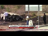 Accidente en la Autopista del Sol deja 4 muertos y 7 heridos