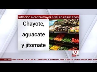 Inflación alcanza mayor nivel en casi 8 años