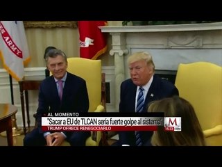 Trump: sacar a EU de TLCAN sería fuerte golpe al sistema