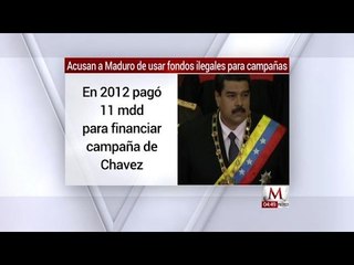 Acusan a Maduro de usar fondos ilegales para campaña