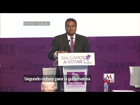 Posturas de los candidatos en el segundo debate para la gubernatura de Coahuila