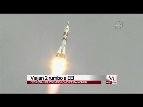 Despega misión con 2 hombres rumbo a estación espacial