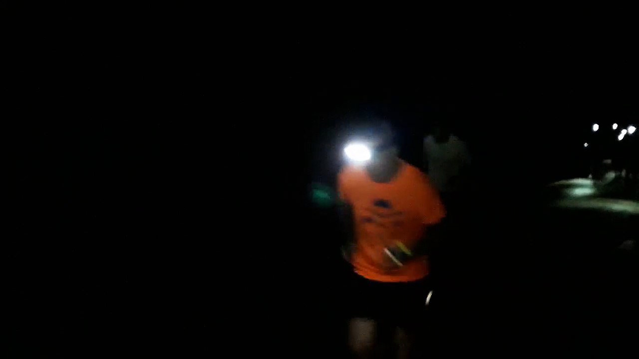 Dernière côte d'une séance d'entraînement du Groupe Trail un mardi soir