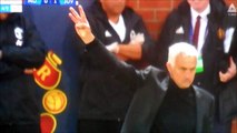 Jose Mourinho shows three fingers to Juventus fans!