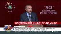 Başkan Erdoğan'dan öğretmenlere müjde üstüne müjde