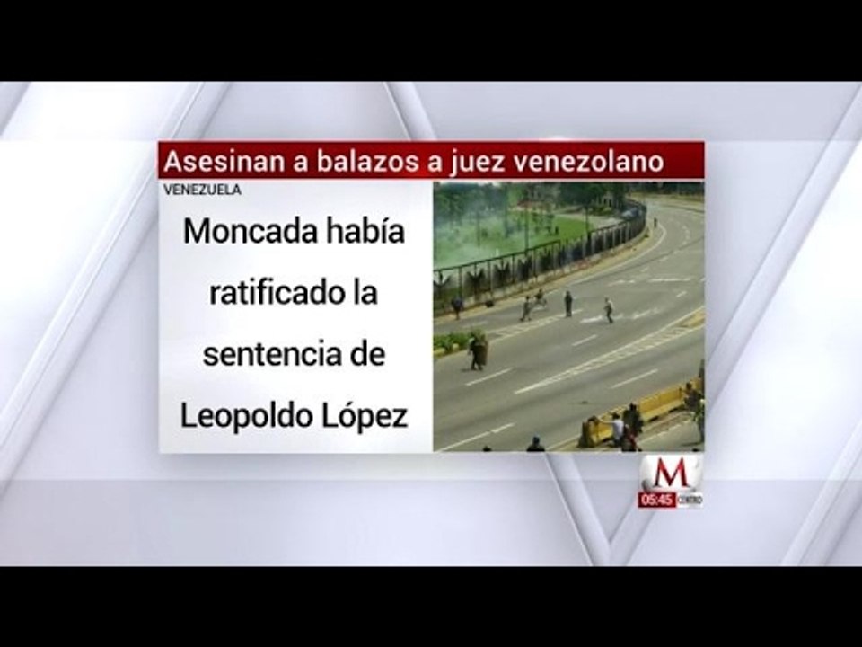 Asesinan a balazos a juez venezolano