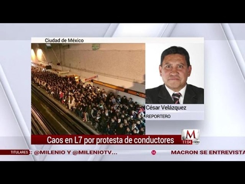 Falta de choferes provoca caos en Línea 7 del Metro