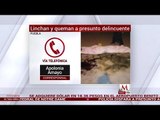 Linchan y queman a presunto delincuente en Puebla